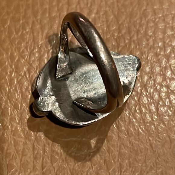 Vintage Navajo Sterling Silver Ring with Leaf Wrap - Picture 7 of 7